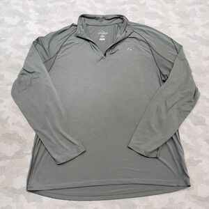 Paradox Shirt Mens XL Gray Base Layer Merino Wool Blend Quarter Zip Long Sleeve